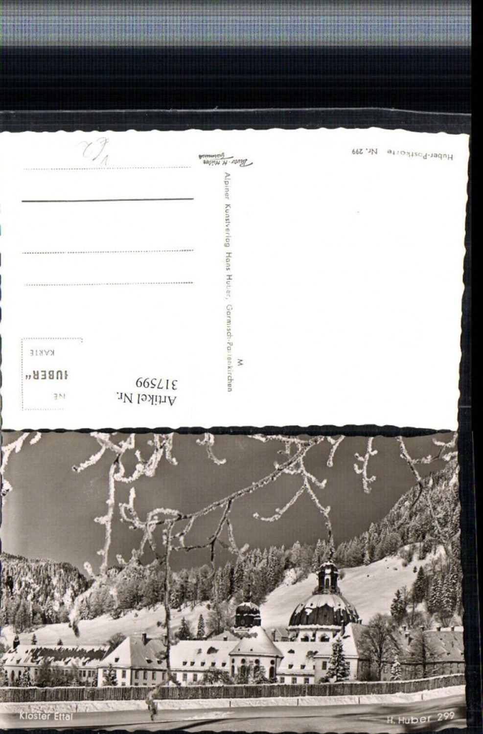 317599, Kloster Ettal Winterbild pub H. Huber 299