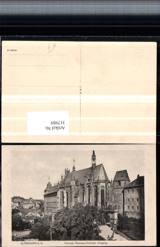 317989, Altenburg Ducal Residence Castle Entrance