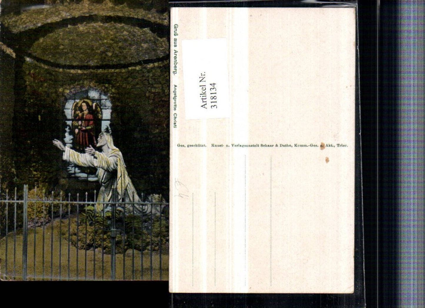318134,Gruß aus Arenberg Angstgrotte Christi