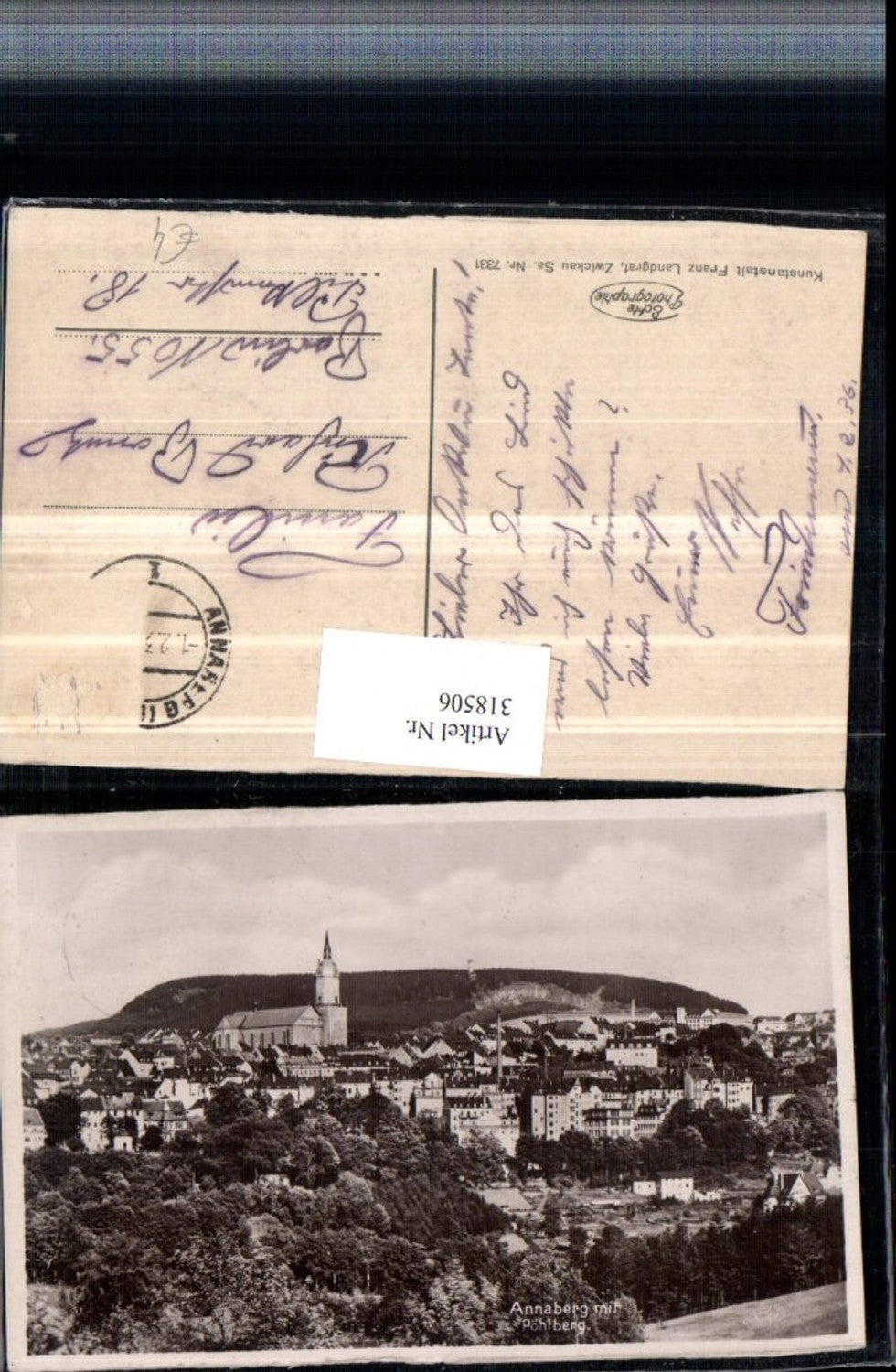 318506, Annaberg Totale m. Pöhlberg