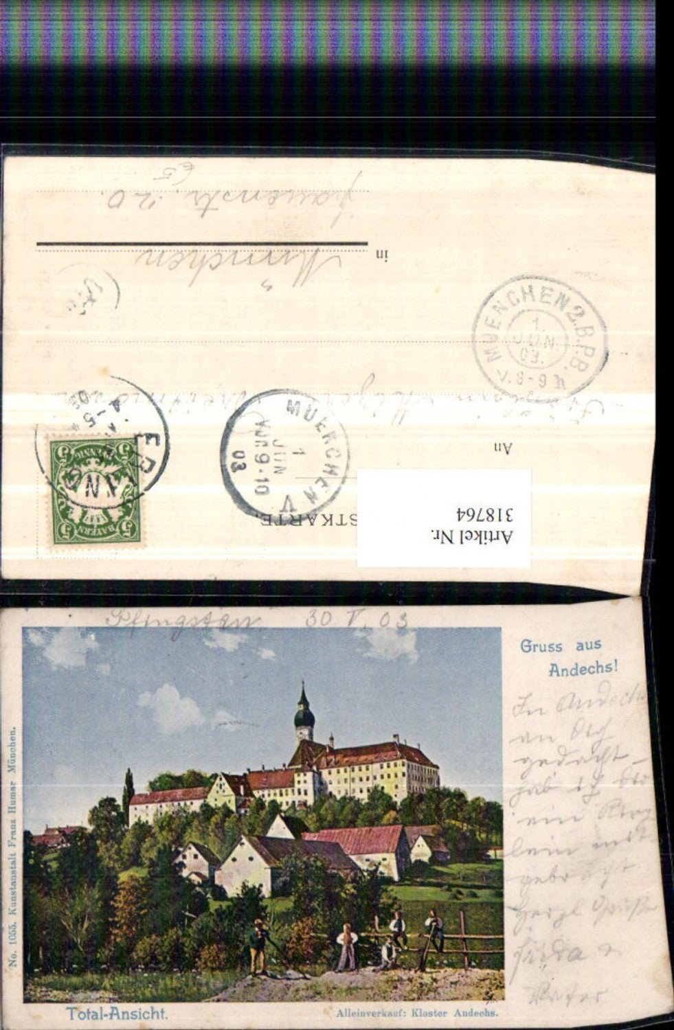318764, Greetings from Andechs Monastery
