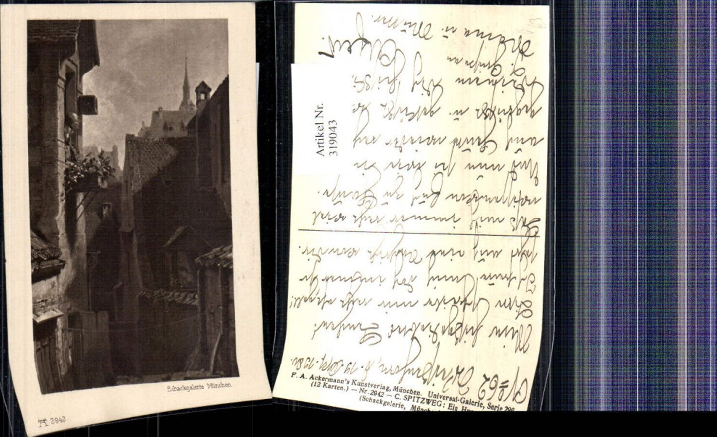 319043,Künstler Ak C. Spitzweg Der Hypochonder pub F. A. Ackermann 286/2942