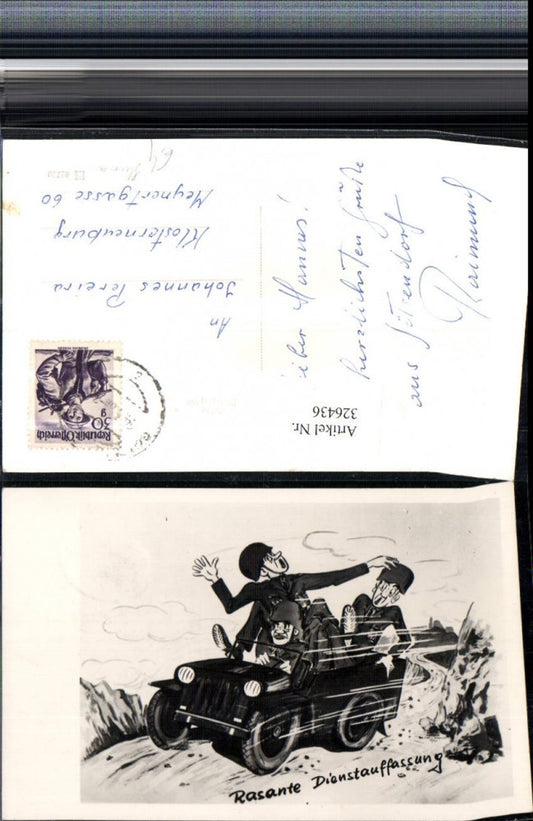 326436, Artist AK Joke Humor Rapid Service Conception Soldiers Automobile