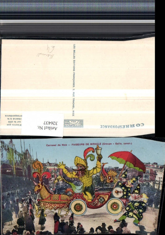 326437,Artist AK Carnival de Nice Nice Faiseurs de Miracle Groupe Gallo Clown