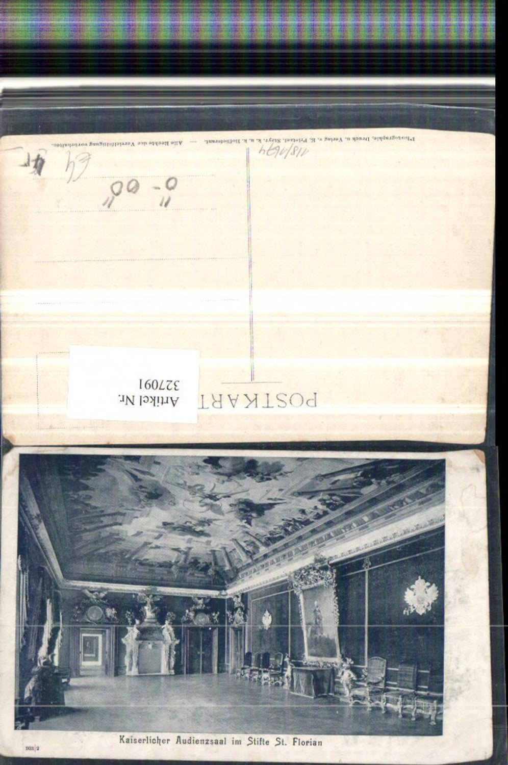 327091, St. Florian Abbey Imperial Audience Hall Interior View