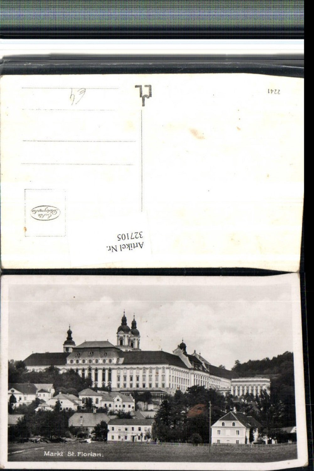 327105, Market St. Florian, partial view with pen