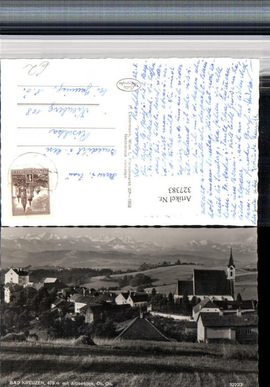 327383, Bad Kreuzen Total view with Alpine scenery