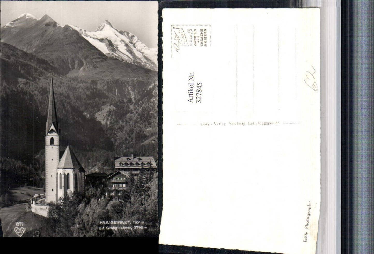 327845, Heiligenblut Church with Großglockner mountain backdrop pub Cosy 1277