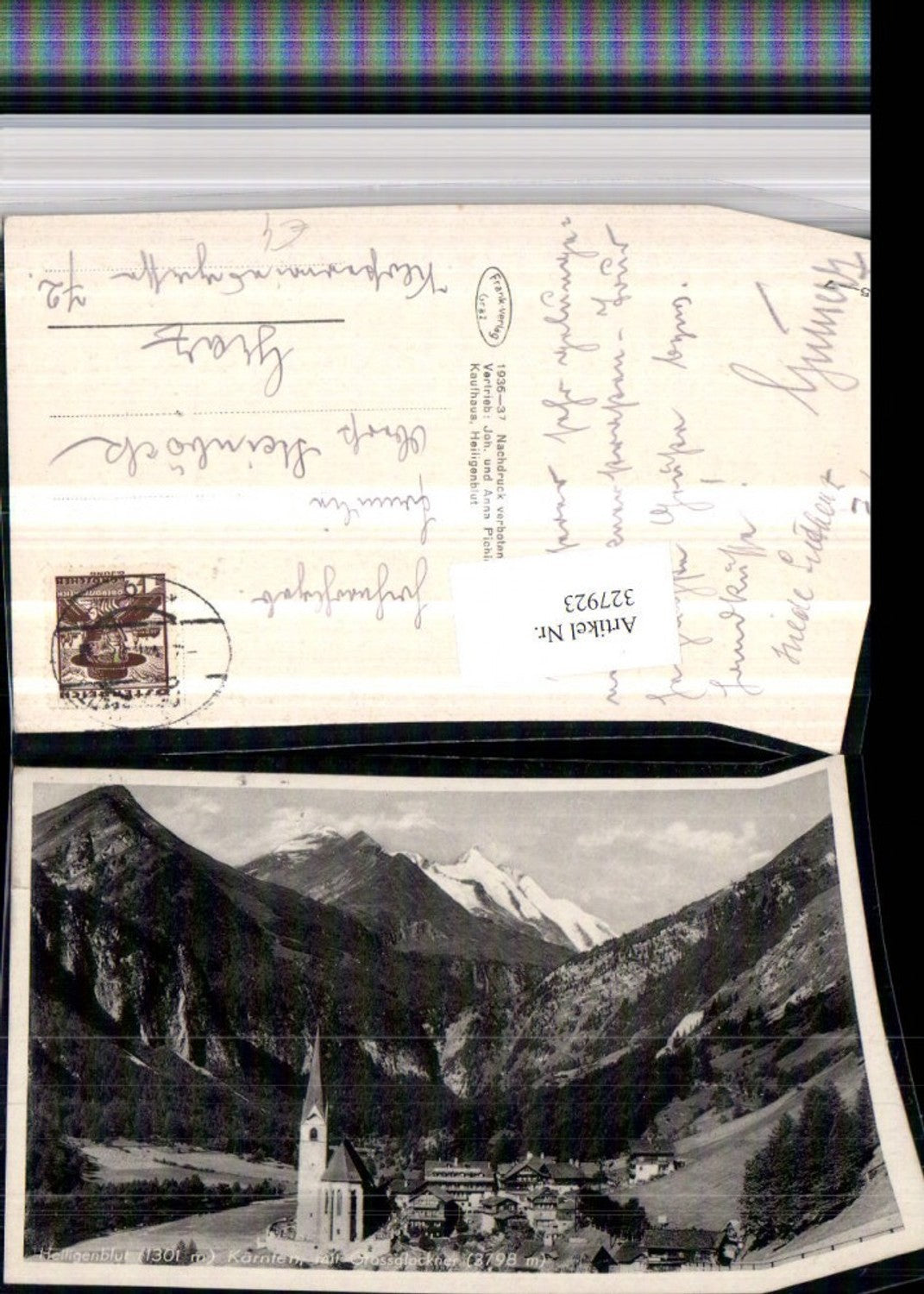 327923, Heiligenblut Total view with Großglockner mountain backdrop