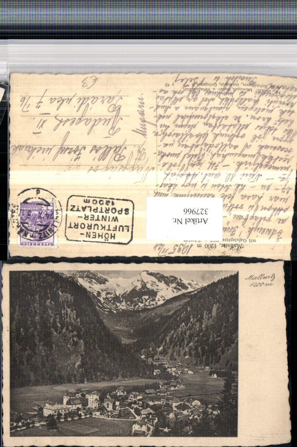 327966, Mallnitz Total with Gaislspitze mountain scenery
