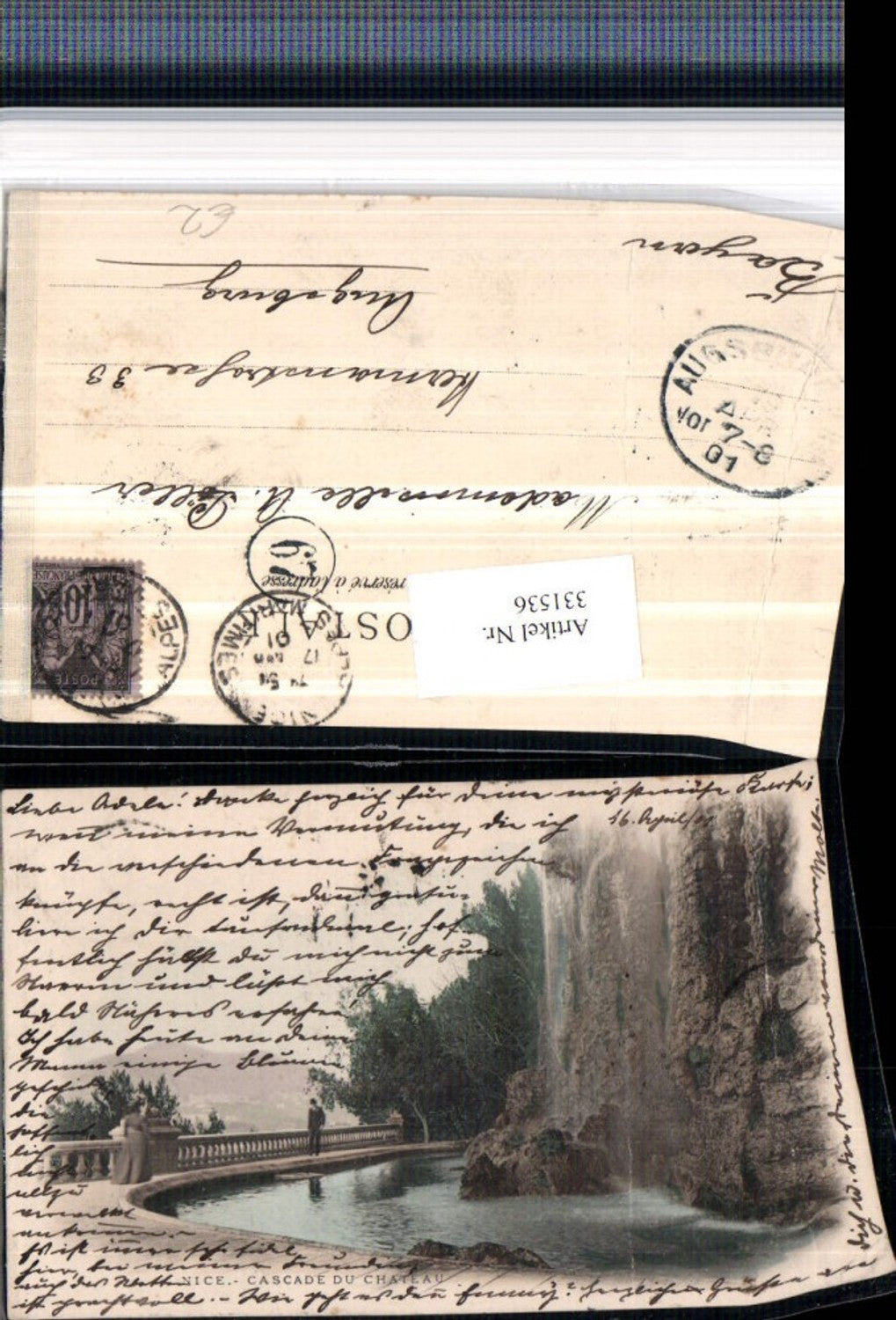 331536,Provence-Alpes-Cote d'Azur Alpes-Maritimes Nice Nizza Cacase du Chateau Wasserfall