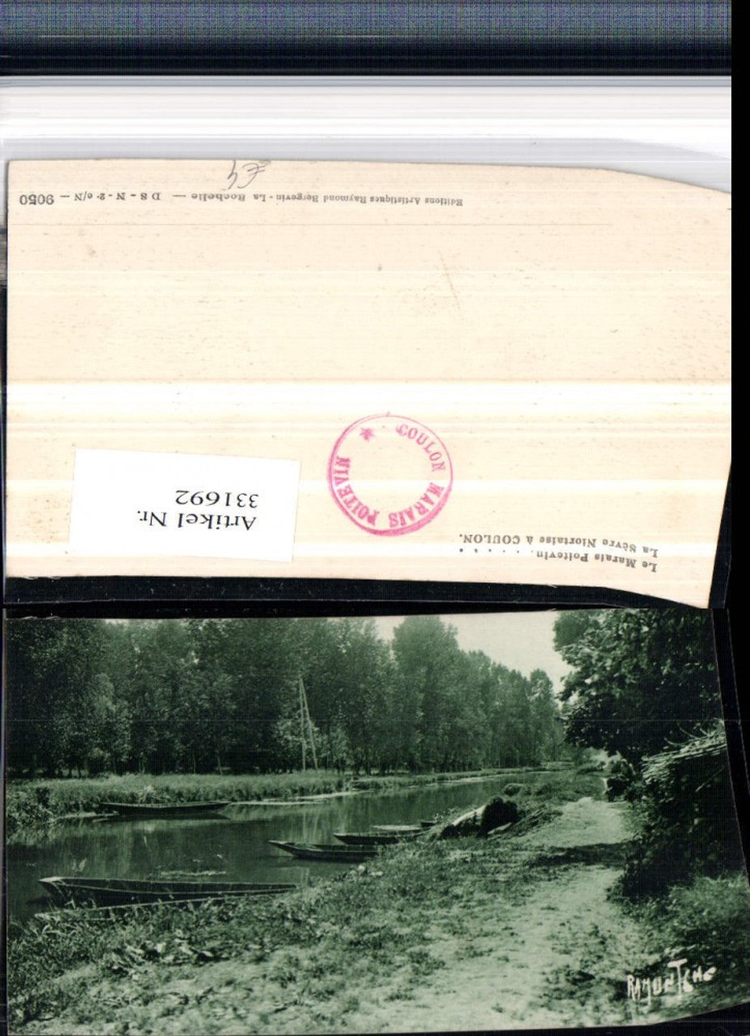 331692,Poitou-Charentes Charente-Maritime La Sevre Niortaise a Coulon Fluss Boote