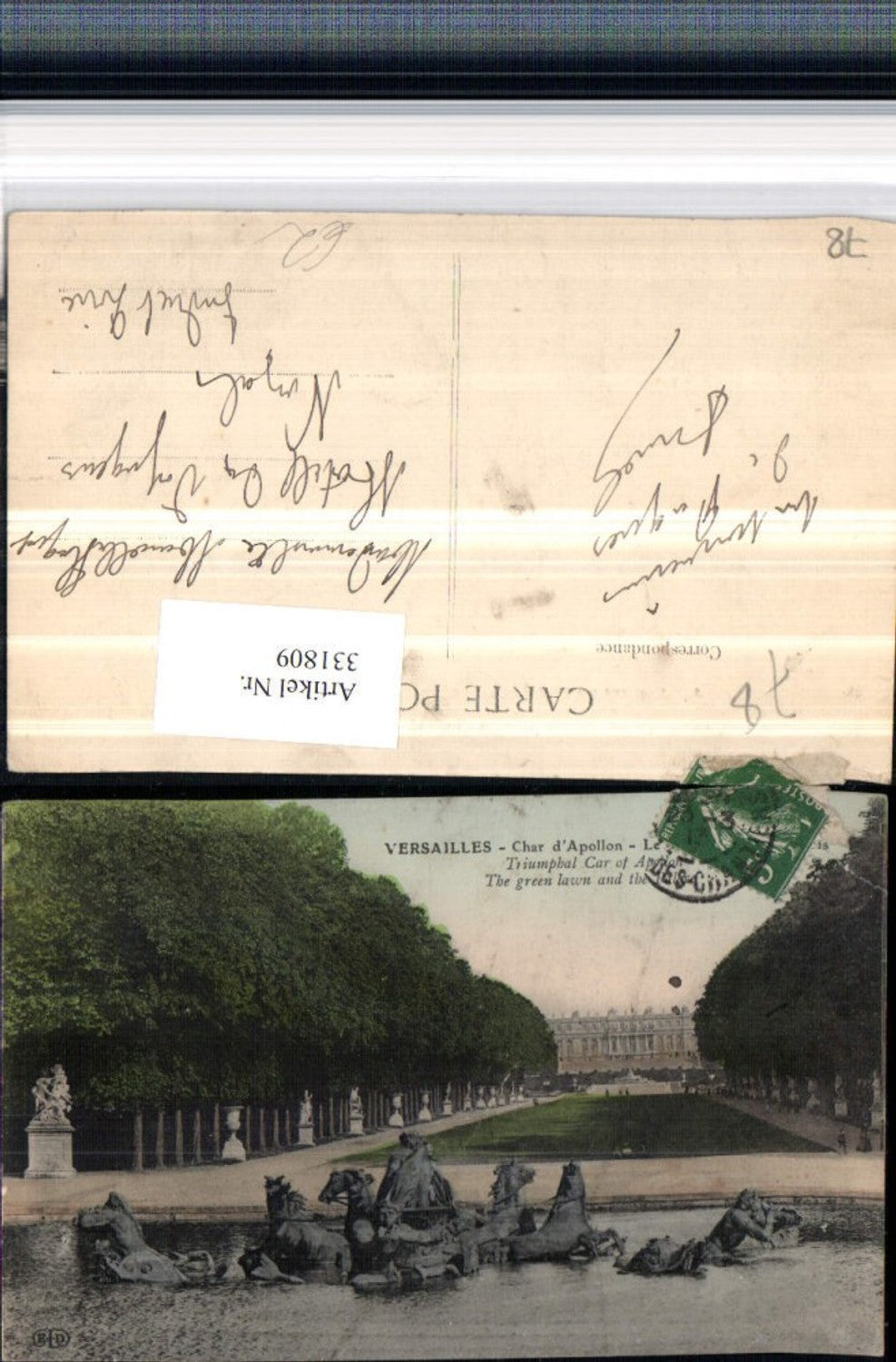 331809,Ile-de-France Yvelines Versailles Char d'Apollon Schloss Brunnenfigur