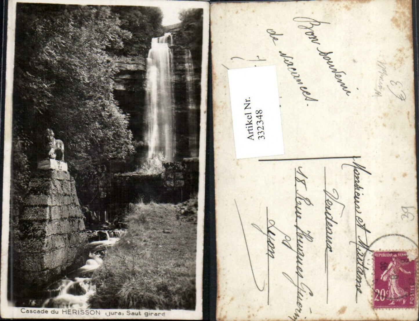 332348,Franche-Compte Jura Cascade du Herisson Wasserfall
