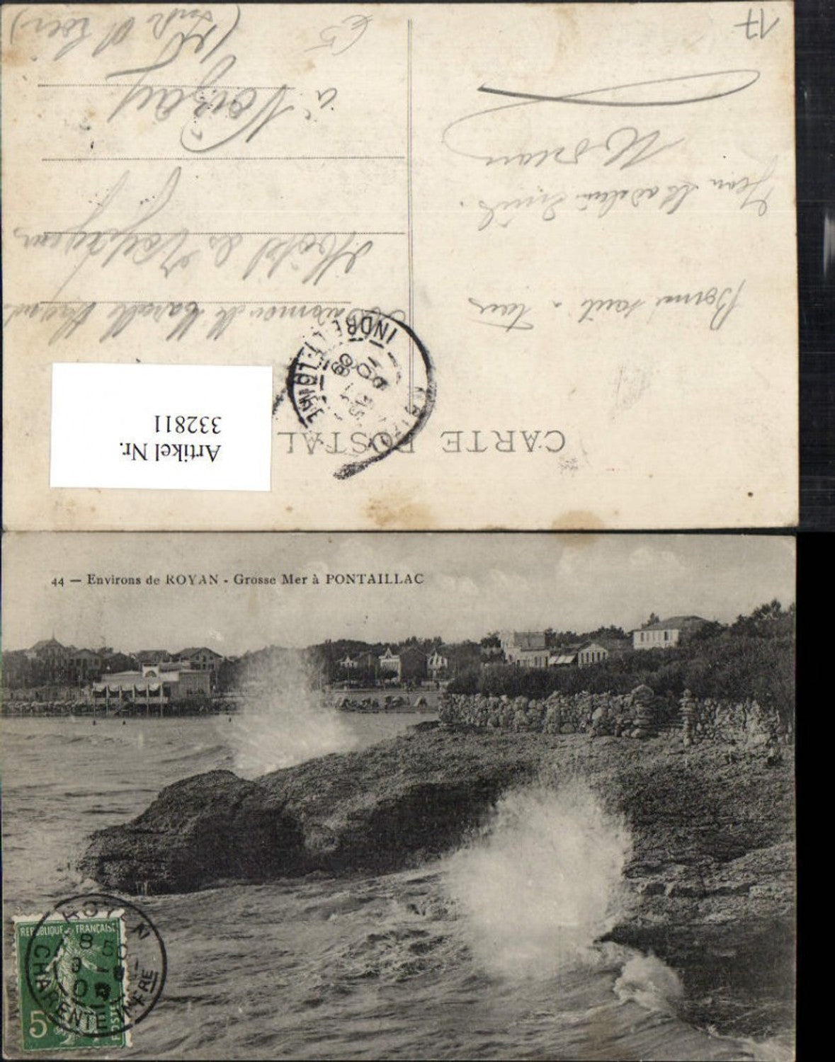 332811,Poitou-Charentes Charente-Maritime Royan Grosse Mer a Pontaillac Coast Surf