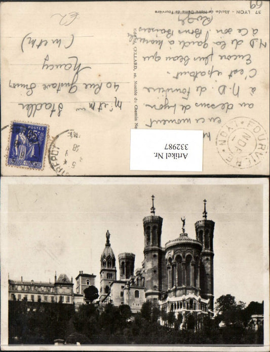 332987,Rhone-Alpes Rhone Lyon Notre-Dame de Fourviere church