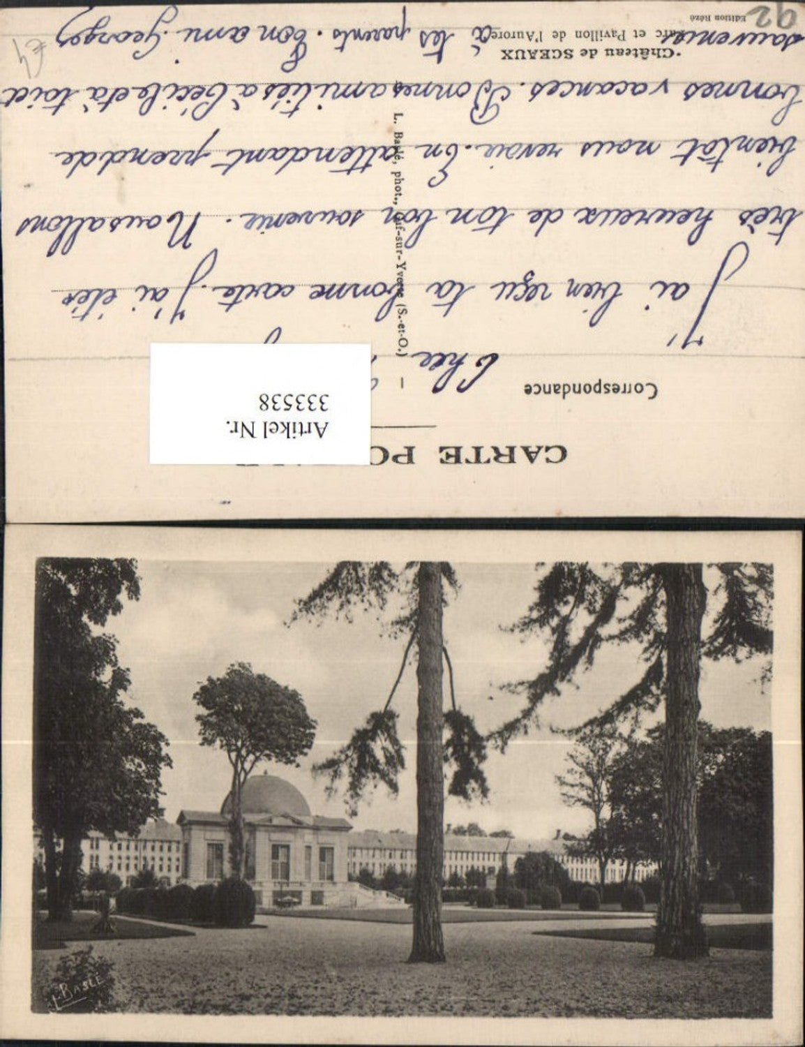 333538,Ile-de-France Hauts-de-Seine Chateau de Sceaux Parc et Pavillon de l'Aurore Schlosspark