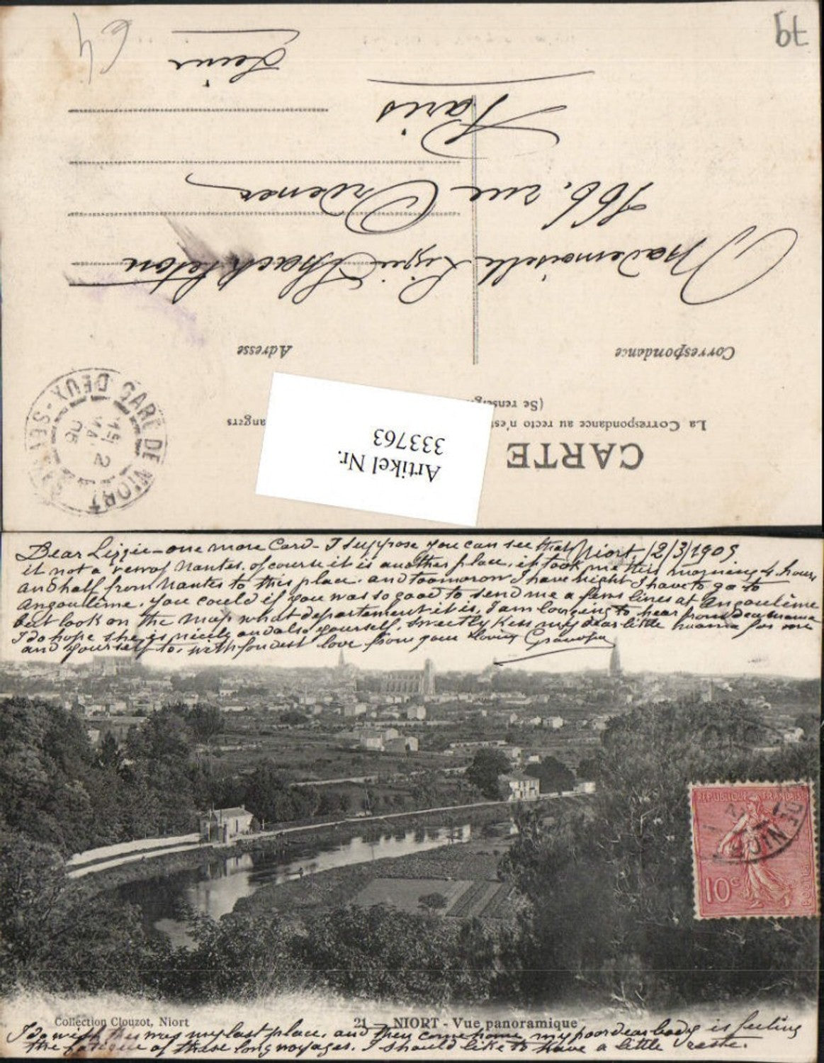 333763,Poitou-Charentes Deux-Sevres Niort Vue panoramique Totale