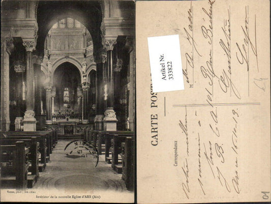 333822,Rhone-Alpes Ain Ars Interior of the new Eglise church