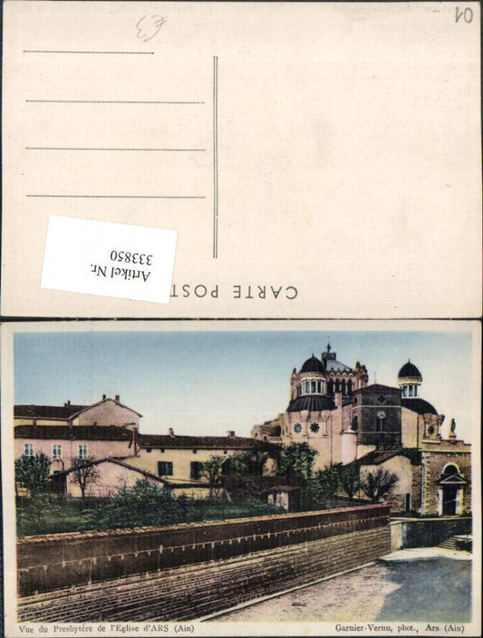 333850,Rhone-Alpes Ain Ars Vue du Presbytere Eglise Church