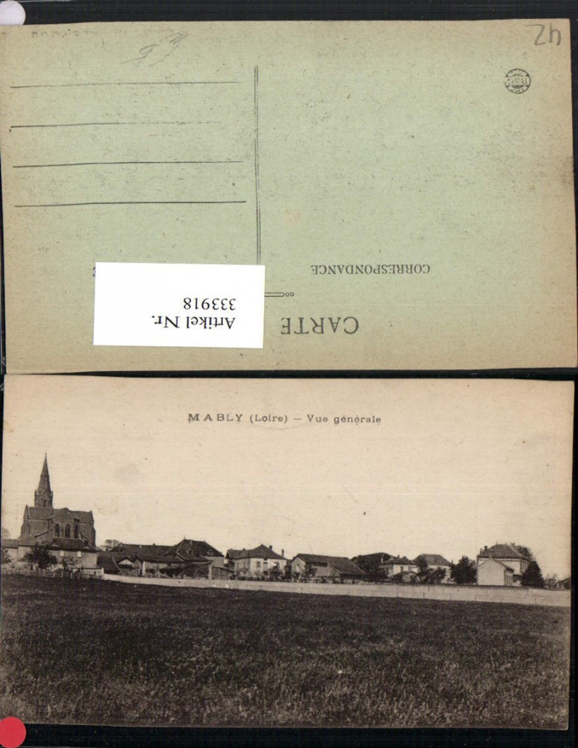 333918,Rhone-Alpes Loire Mably Vue generale Total church