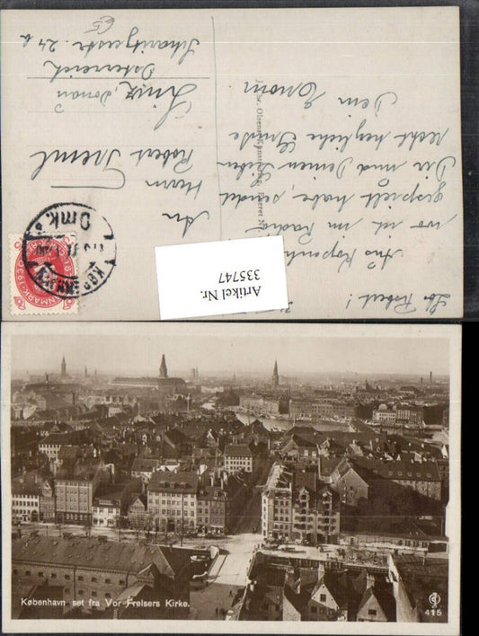 335747,Kobenhavn Copenhagen set fra Vor Frelsers Kirke partial view