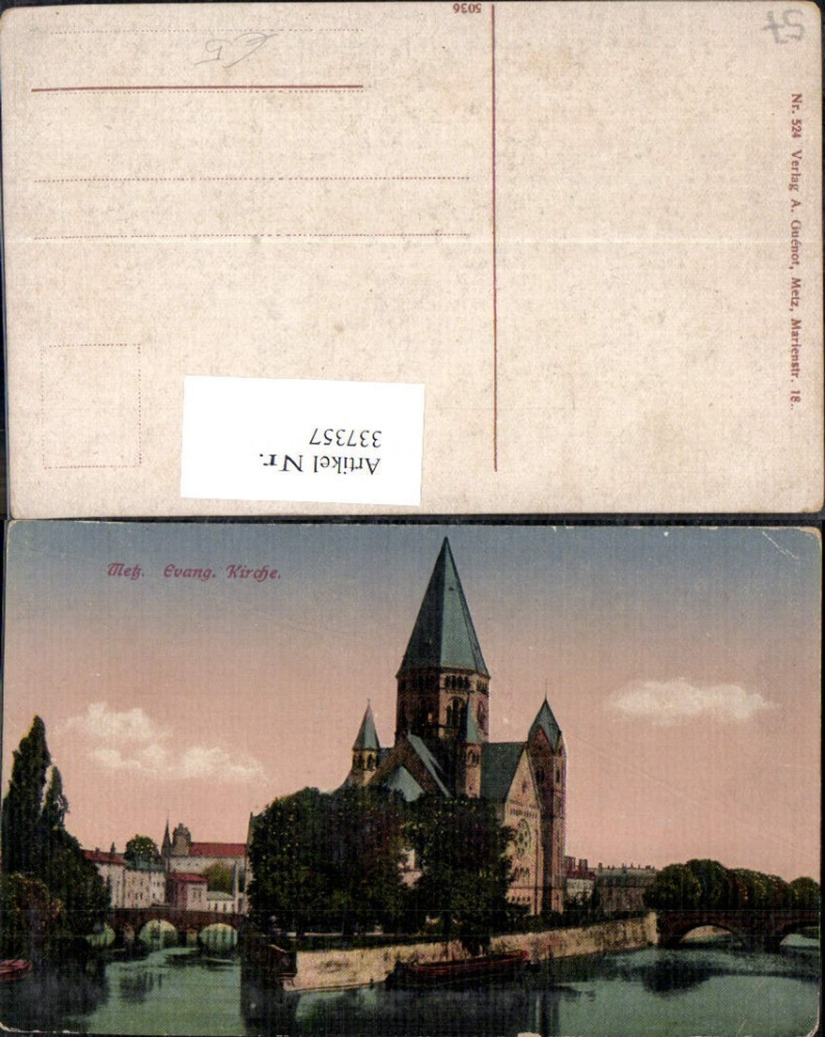 337357, Lorraine Moselle Metz Evangelical Church