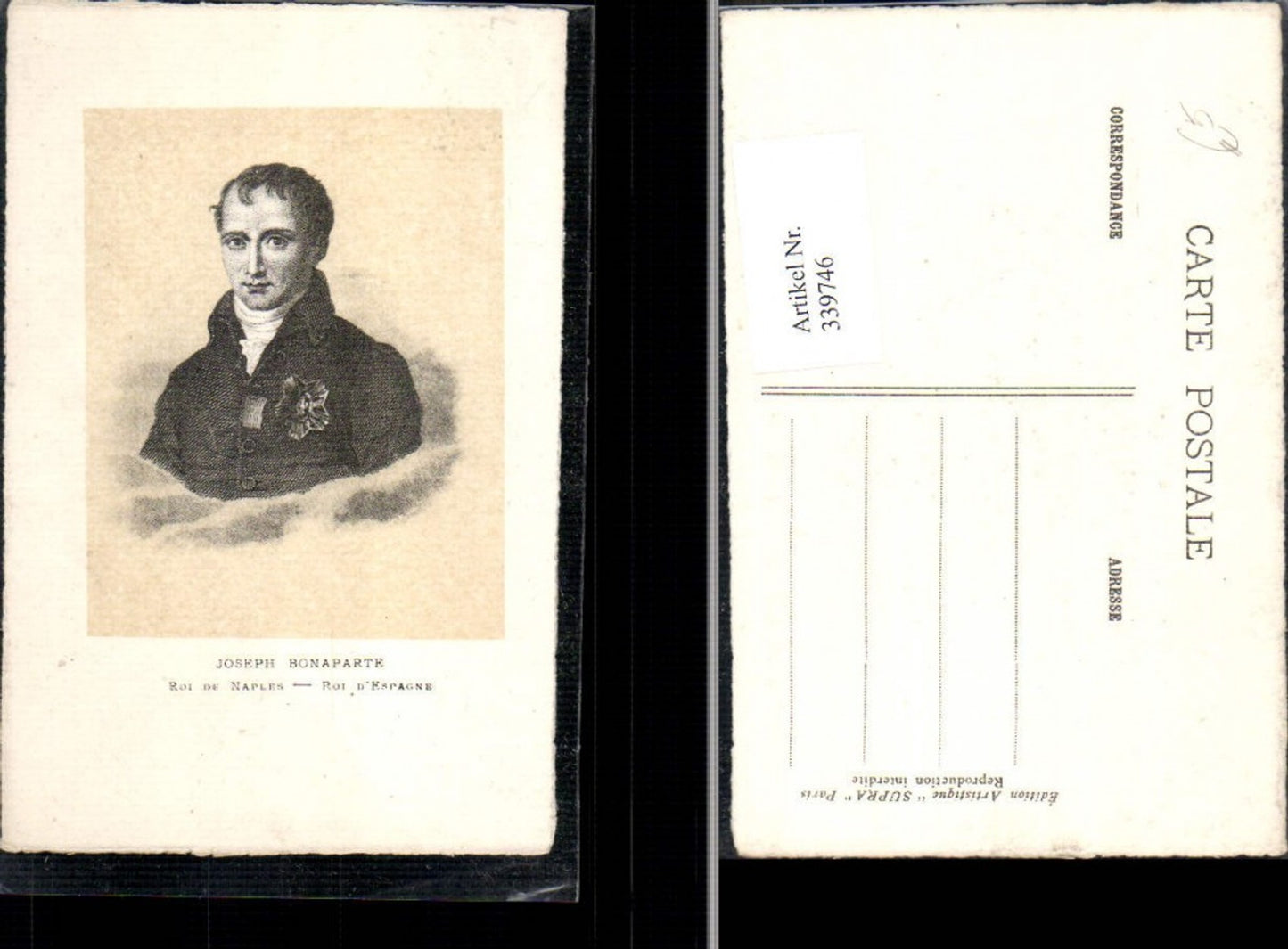 339746,Nobility Monarchy Joseph Bonaparte Portrait