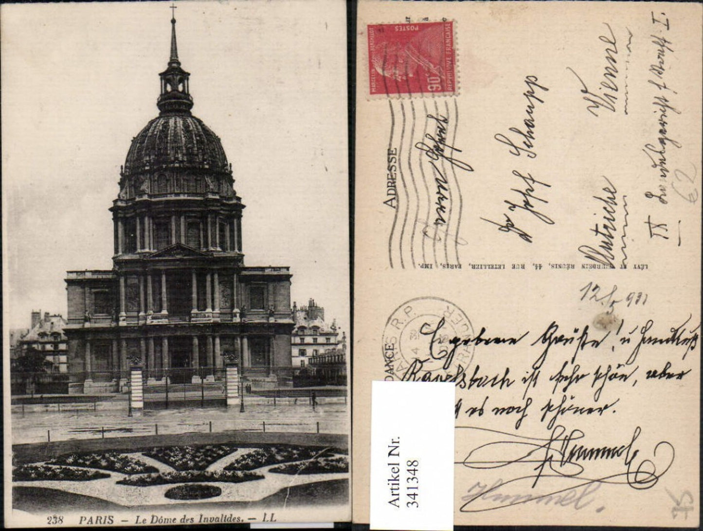 341348,Ile-de-France Paris Le Dome des Invalides Gebäude