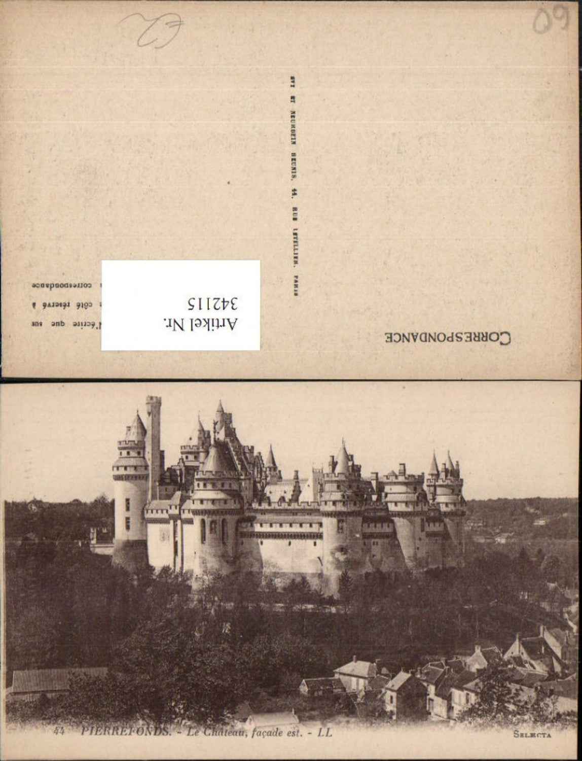 342115,Picardie Oise Pierrefonds Le Chateau Schloss