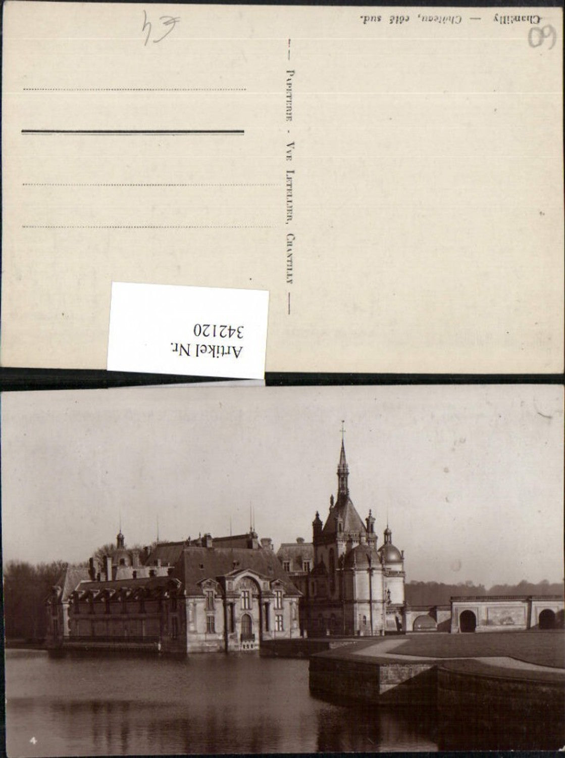 342120,Picardie Oise Chantilly Chateau Schloss