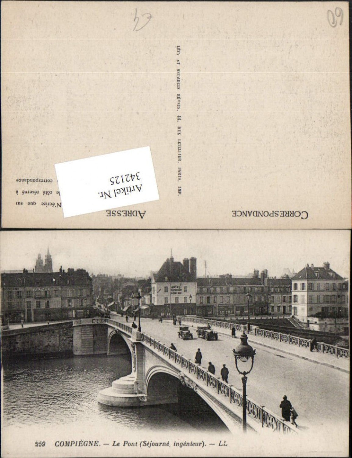 342125,Picardie Oise Compiegne Le Pont Bridge
