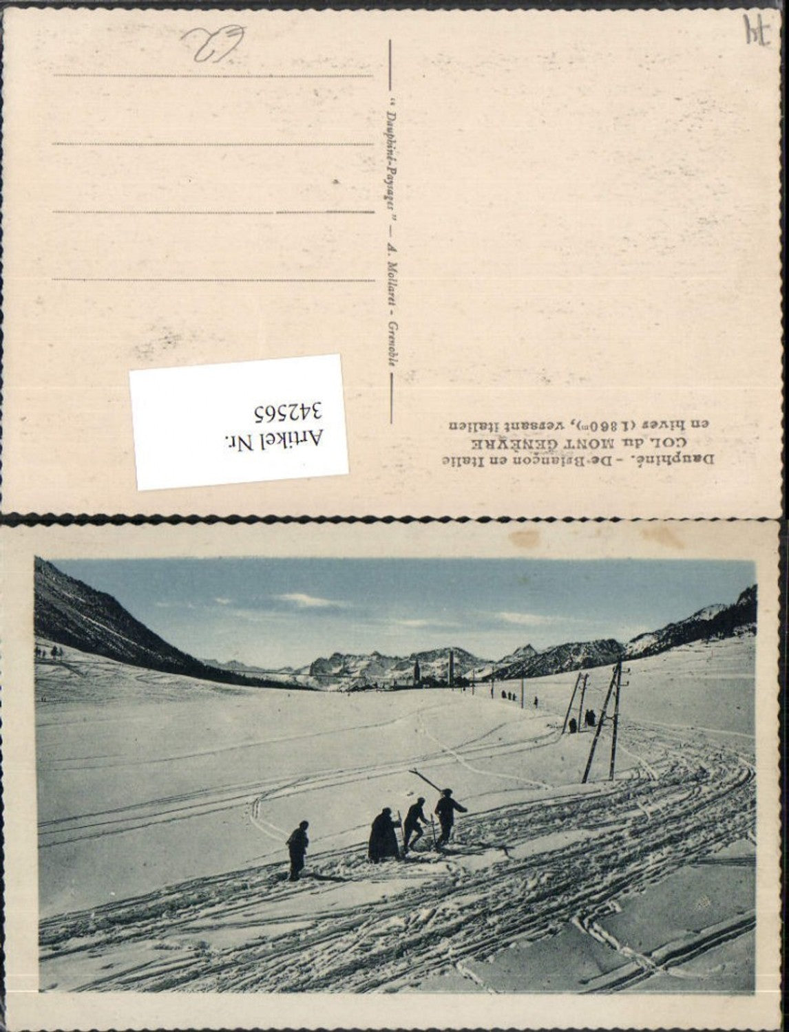 342565,Rhone-Alpes Haute-Savoie Dauphine De Briancon en Italie Col du Mont Genevre Winter picture