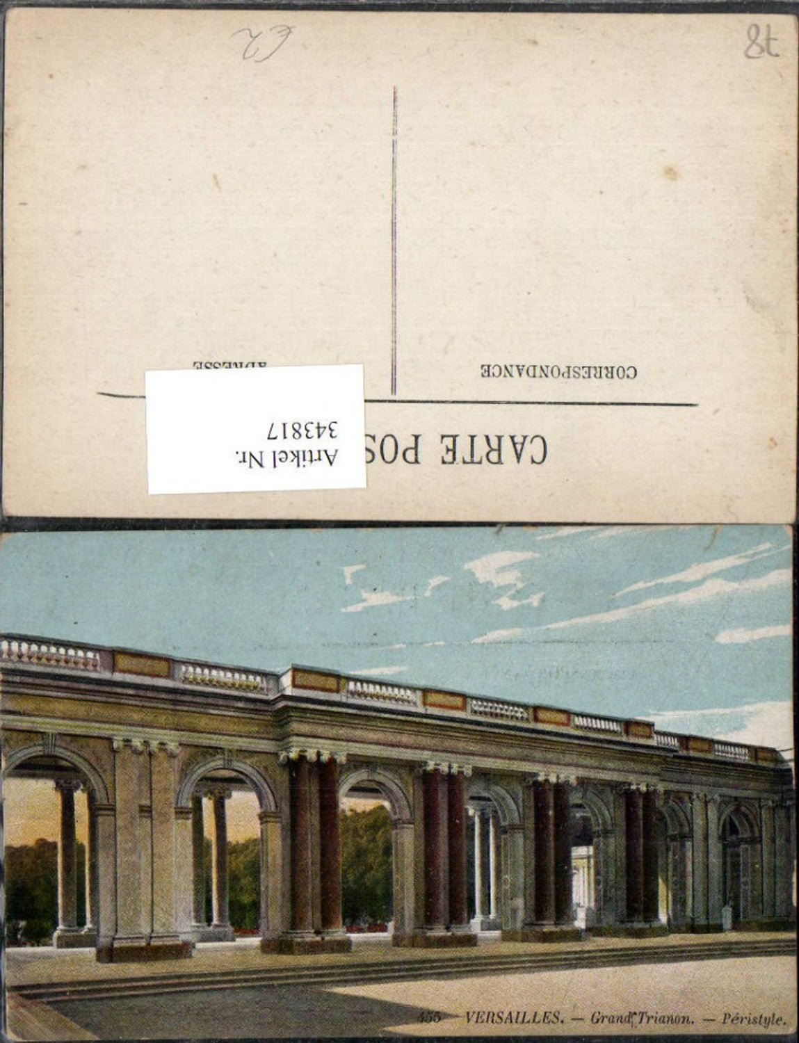 343817,Ile-de-France Yvelines Versailles Grand Trianon Peristyle Säulen