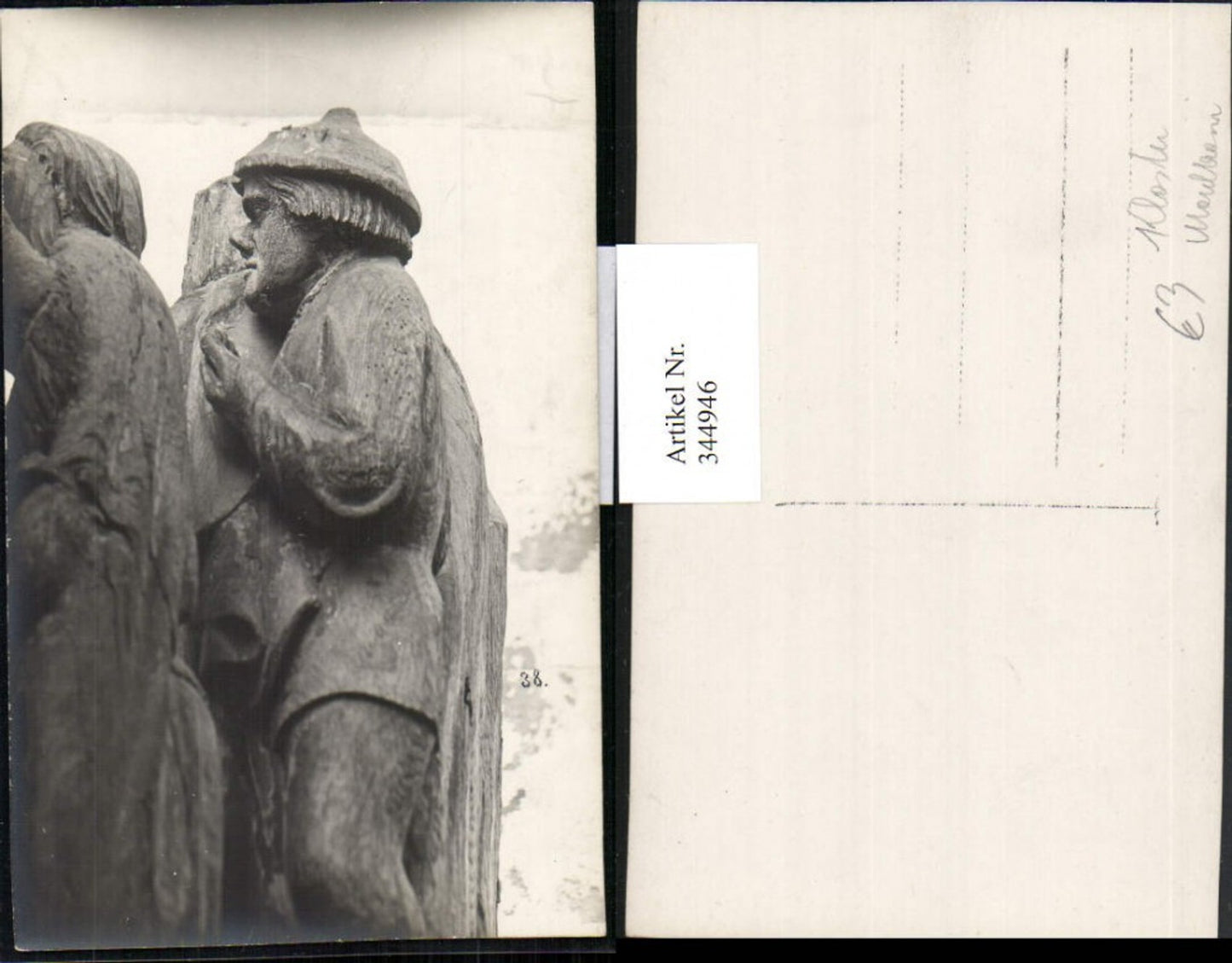 344946, Photo AK Maulbronn Monastery Statue
