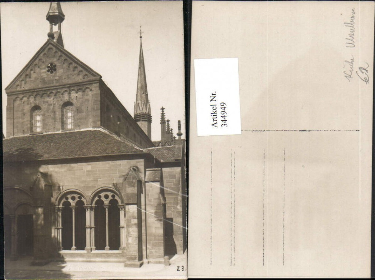 344949, Photo AK Maulbronn Monastery Church