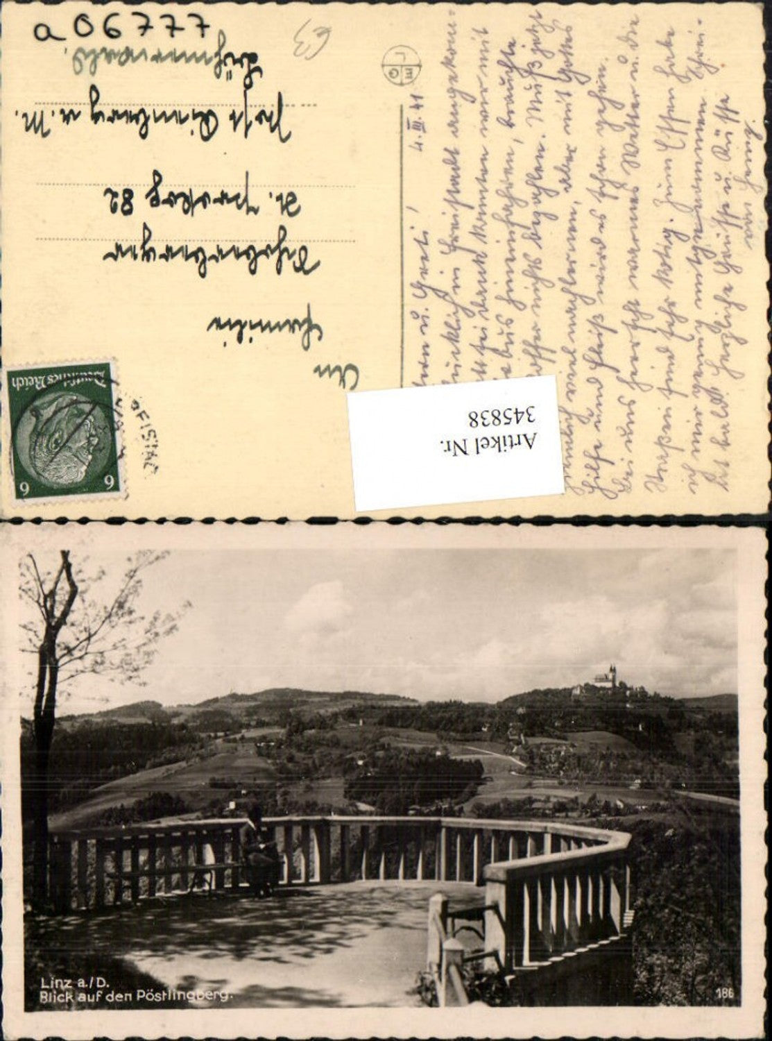 345838, Linz on the Danube, view of the Pöstlingberg viewing platform