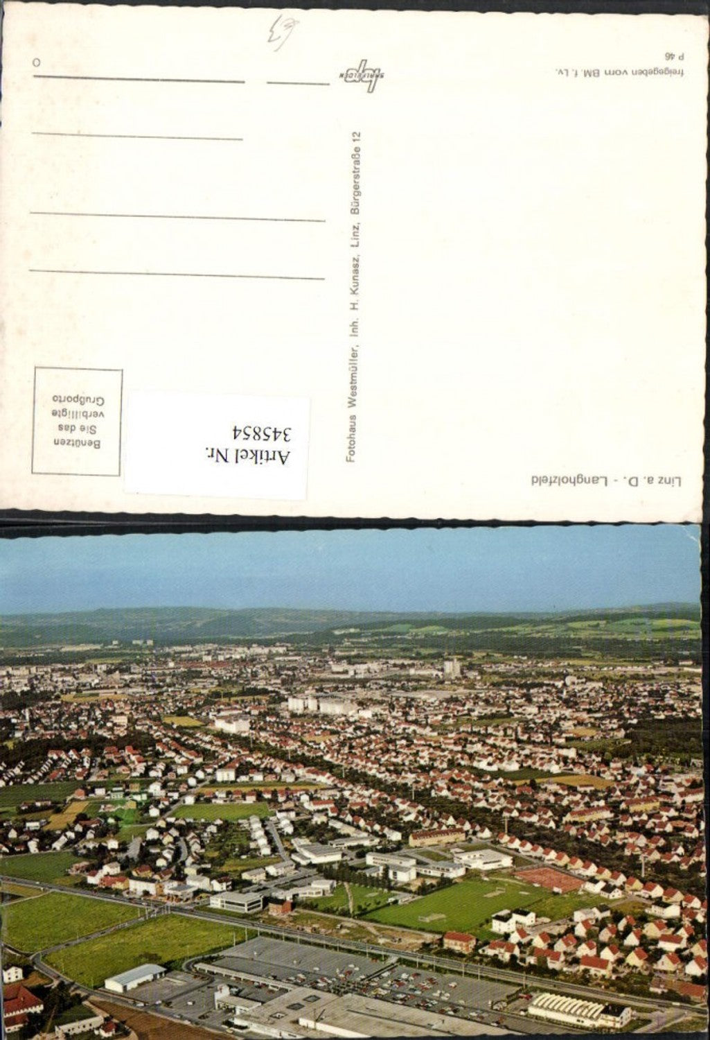 345854, Linz an d. Danube Langholzfeld long shot
