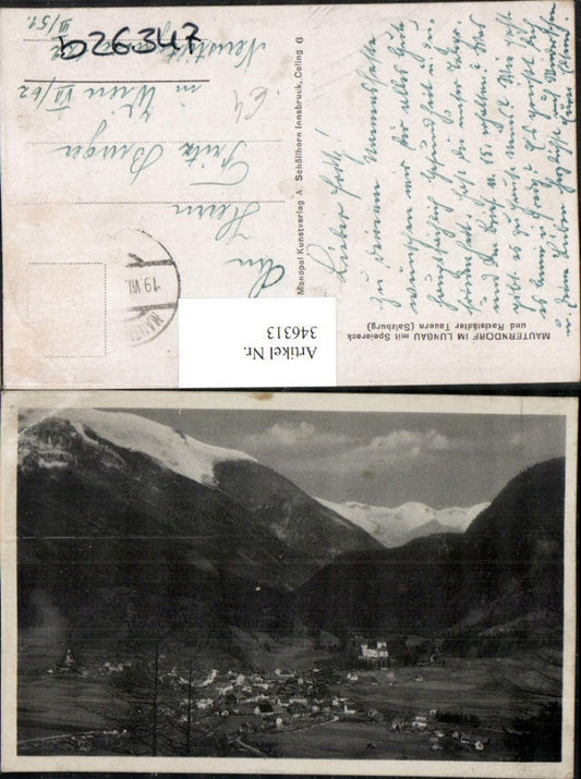 346313, Mauterndorf im Lungau, overall view with Speiereck mountain scenery