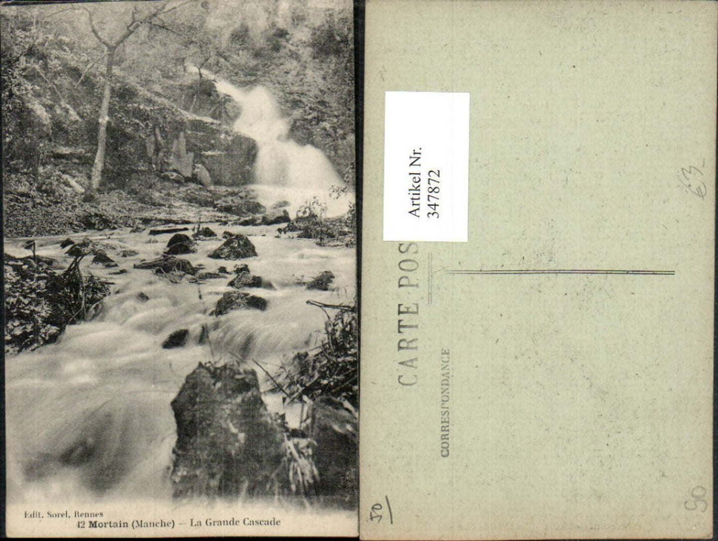 347872,Basse-Normandie Manche Mortain La Grande Cascade Wasserfall