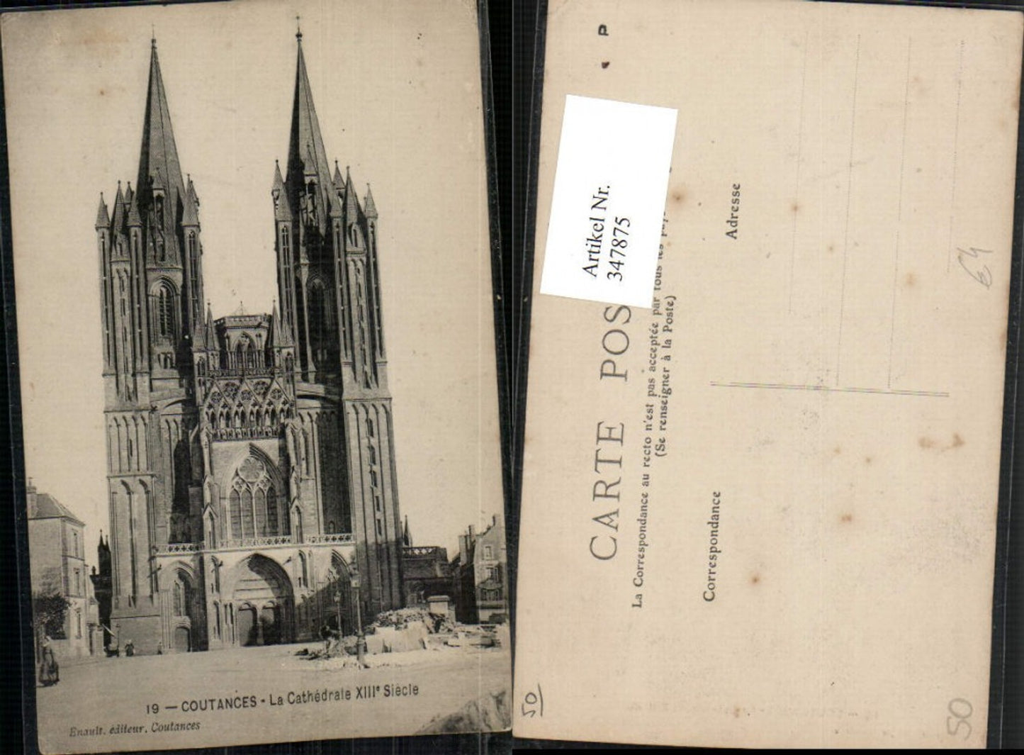 347875,Basse-Normandie Manche Coutances La Cathedrale Kirche