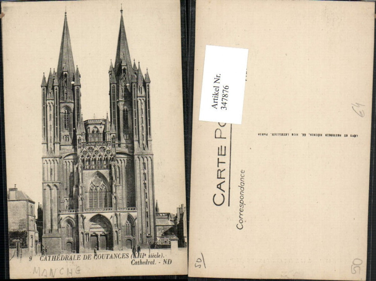 347876,Basse-Normandie Manche Coutances Cathedrale Kirche
