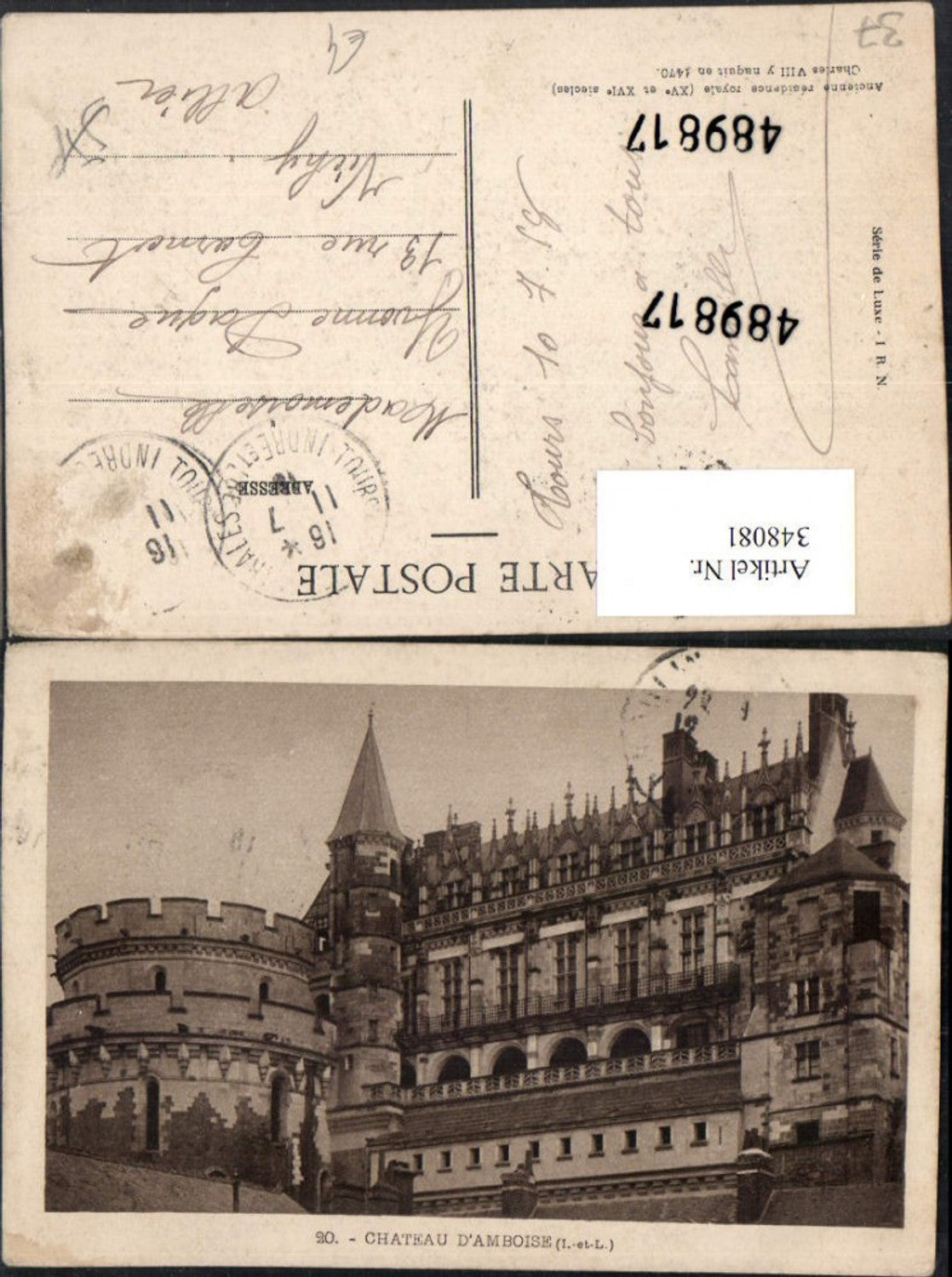348081,Centre Indre-et-Loire Amboise Chateau Schloss
