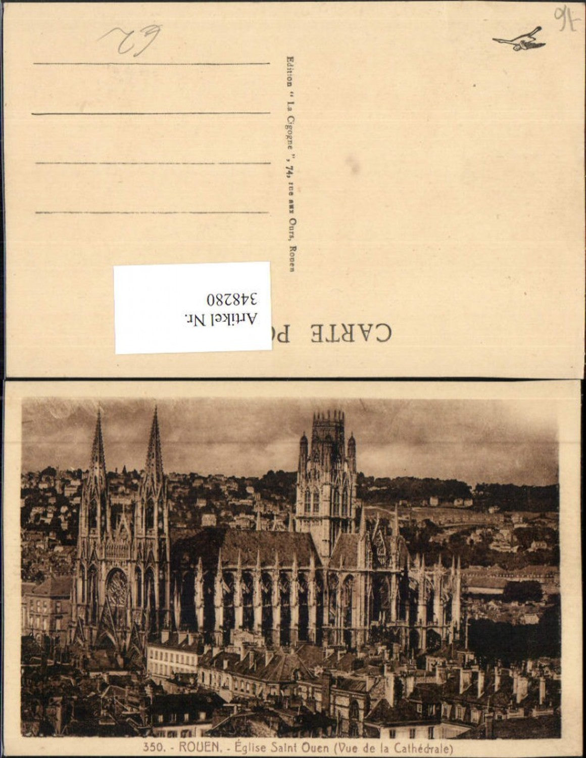 348280,Haute-Normandie Seine-Maritime Rouen Eglise Saint Ouen Kirche