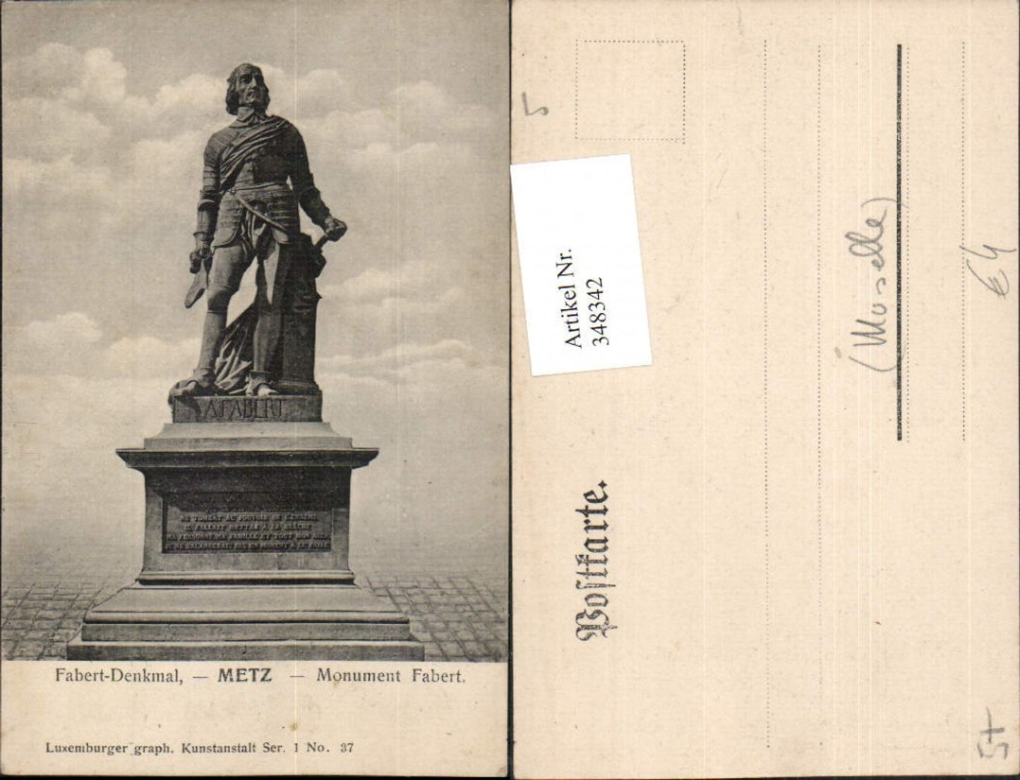 348342,Lorraine Moselle Metz Monument Monument Fabert