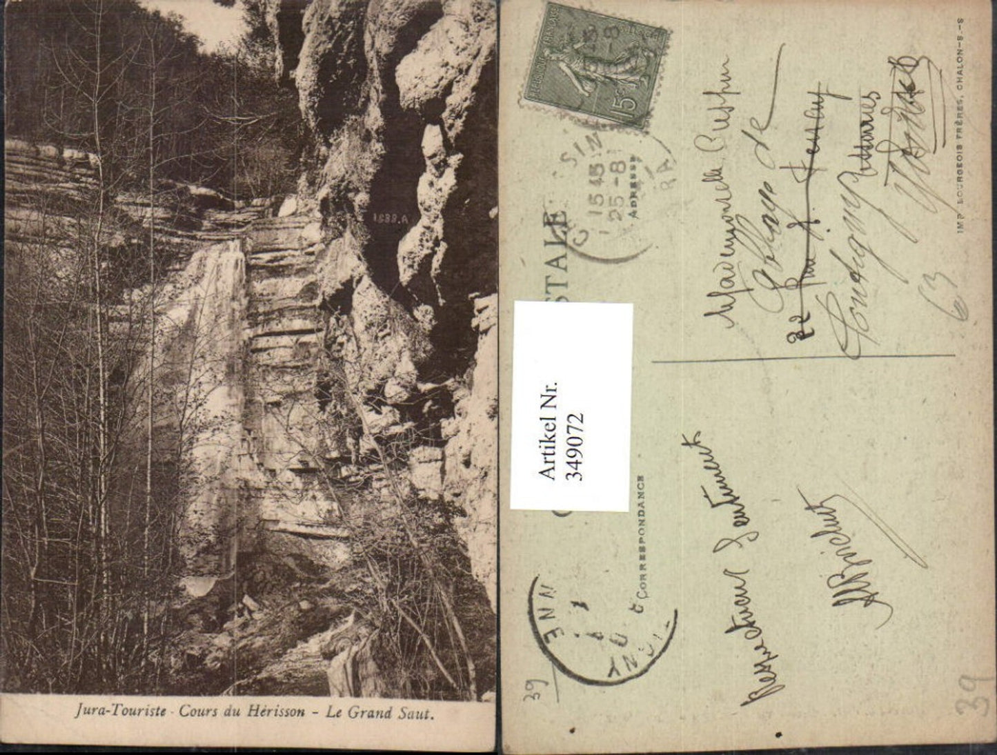 349072,Franche-Comte Jura Cours du Herisson Le Grand Saut