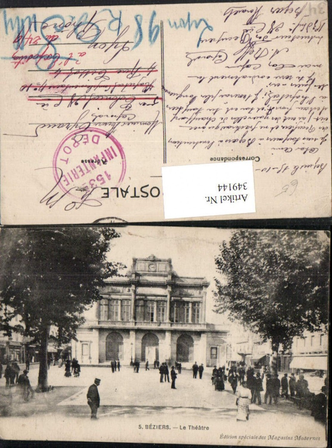 349144,Languedoc-Roussillon Herault Beziers Le Theater Theater