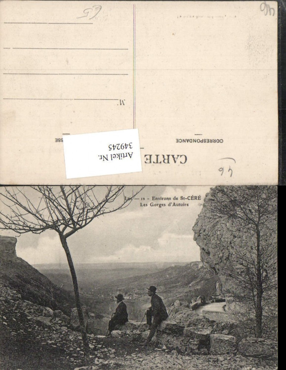 349245,Midi-Pyrenees Lot St-Cere Les Gorges d'Autoire View
