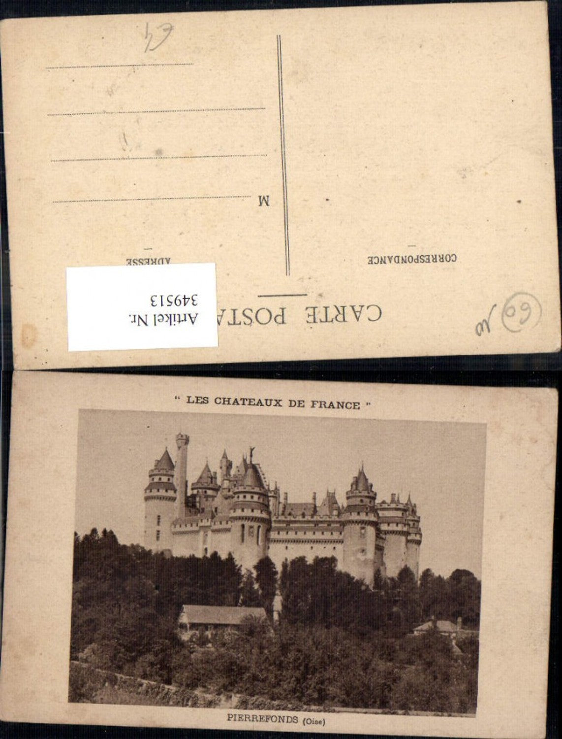349513,Picardie Oise Pierrefonds Chateau Schloss Totale