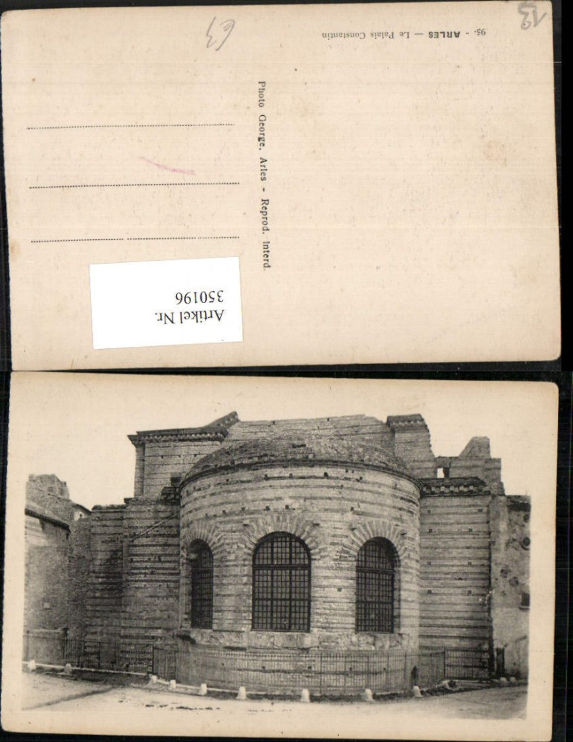 350196,Provence-Alpes-Cote-Azur Bouches-de-Rhone Arles Les Palais Constantin